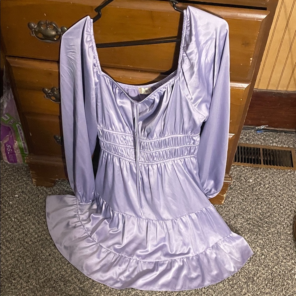 Lavender Long Sleeve Dress
